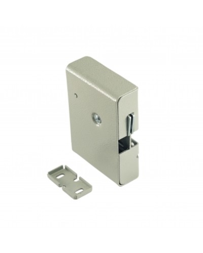 Замок электромеханический с толкателем и датчиком положения двери Promix-SM308.10.1 (серебро) в Прокопьевске Электромеханические замки Pintop.ru