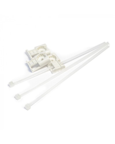 Комплекты крепления площадка для прямого монтажа белая со стяжкой 3,6х150 мм (100 шт) Промрукав (PR13.02514) в Прокопьевске Аксессуары для кабель-канала Pintop.ru