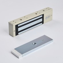 R-Lock RL-EM500-LSG - Электромагнитный замкок, 500кг, DC12/24B, цвет серый, RAL7032 (галечный серый), два датчика втроены в корпус замка: датчик Холла и магнито-контактный датчик