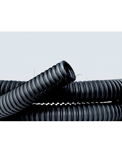 Труба ПНД гибкая гофр. д.40мм, лёгкая без протяжки, 20м, цвет чёрный DKC 70740 в Прокопьевске Труба гофрированная Pintop.ru