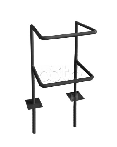 Ограждение стойки считывателя ОС-1 АЯКС, цвет черный, «под бетонирование» Магнито-контакт в Прокопьевске Ограждения Pintop.ru