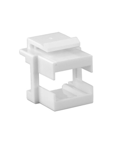 Вставка формата Keystone Jack, для проходного адаптера SC или dLC Hyperline (KJ1-SC/DLC-WH) в Прокопьевске Модули Keystone Pintop.ru