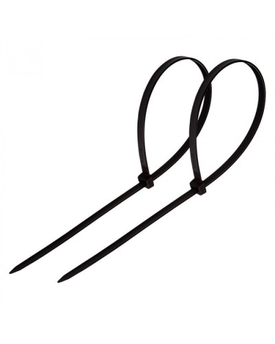 Стяжка нейлоновая неоткрывающаяся, безгалогенная (halogen free) 150x3.6мм, черная (100 шт) в Прокопьевске Стяжки-хомуты Pintop.ru