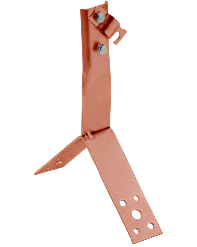 Держатель проводника круглого 6-10мм винтовой для конька h=80мм медь IEK (ZDP80-50-4-16-80) в Прокопьевске Крепеж Pintop.ru