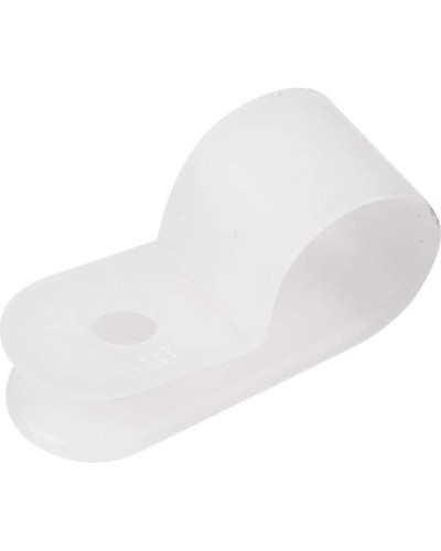 Кабельная скоба под винт 6 мм, белая, упаковка 50 шт. REXANT (07-4406) в Прокопьевске Держатели, клипсы, скобы Pintop.ru