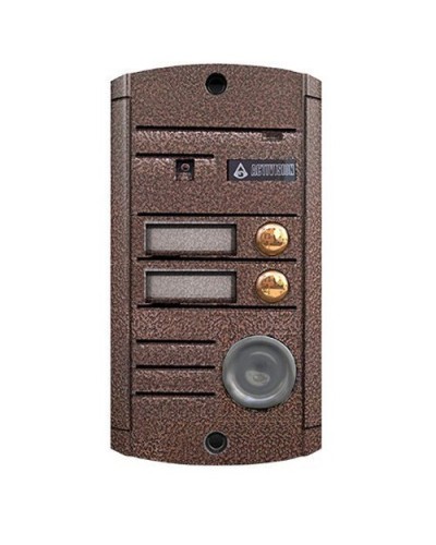 Видеопанель вызывная накладная цветная на 2 абонента с TM-считывателем Activision AVP-452 ТМ (PAL, медь) в Прокопьевске Вызывные видеопанели малоабонентные Pintop.ru