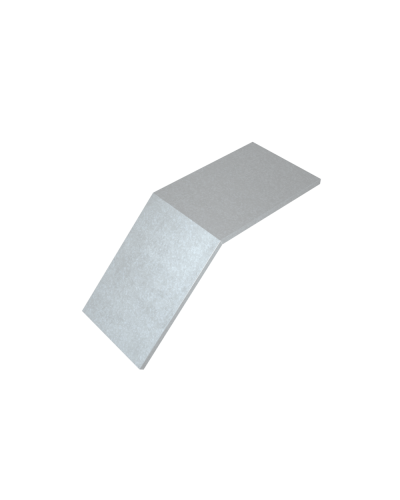 Крышка лестничного вертикального внешнего угла 45 гр. 100 мм HD КМ-Профиль (KLVL45-100 HD) в Прокопьевске Аксессуары для лотков Pintop.ru