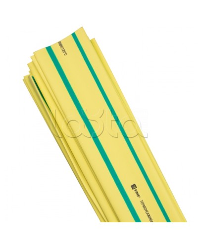 Термоусаживаемая трубка ТУТ нг 25/12,5 желто-зеленая в отрезках по 1м EKF PROxima (tut-25-yg-1m) в Прокопьевске Аксессуары для кабель-канала Pintop.ru