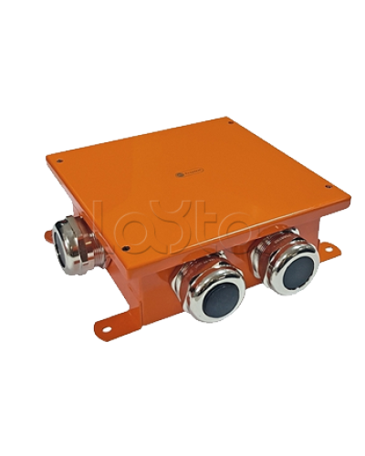 SMB120 Коробка металлическая, огн. E-110,о/п 120х120х60, 4 метал. гермоввода, IP66, 6P, (2,5-16 мм2), цвет оранж. Экопласт (56434) в Прокопьевске Распределительные коробки Pintop.ru