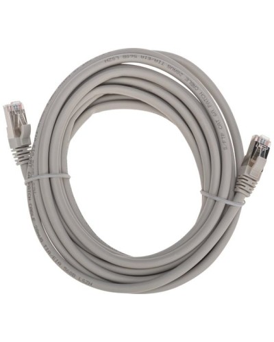 Патч-корд S/FTP, CAT 6A (10G), RJ45-RJ45, 28AWG, LSZH, серый, 5м REXANT 02-0390-5 в Прокопьевске Патчкорды (медные) Pintop.ru