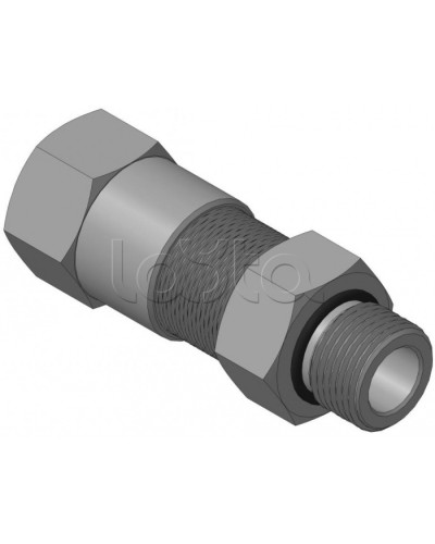 Кабельный ввод с резьбой G1/2 мм для прокладки кабеля в металлорукаве РЗ-ЦП-12, с уплотнением кабеля и проходным диаметром кабеля d=6-10 мм Спектрон КВМ-12/10-М-G1/2 в Прокопьевске Аксессуары для кабель-канала Pintop.ru