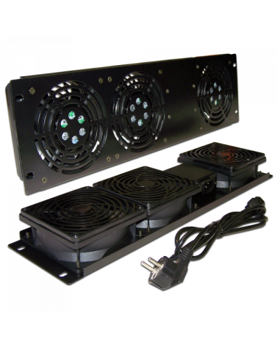 Блок 3-х вентиляторов 19 вертикальный, без термостата, 3U TWT (TWT-CB-FANV3-RACK) в Прокопьевске Вентиляторные модули Pintop.ru