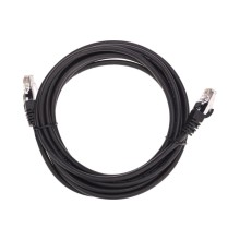 Патч-корд U/UTP, CAT 5e, RJ45-RJ45, 26AWG, LSZH, черный, 3м REXANT 02-0102-3