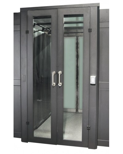 Дверь коридора распашная 1200 мм для шкафов LANMASTER DCS 42U, стекло, без замка LANMASTER LAN-DC-HDRM-42Ux12 в Прокопьевске Аксессуары для стоек и шкафов Pintop.ru