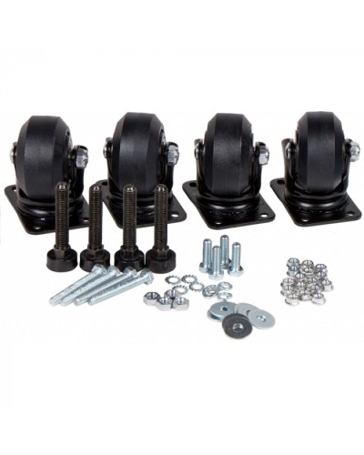 Комплект усиленных роликов и ножек для шкафов DCS LANMASTER (LAN-DC-CB-R+F-SET) в Прокопьевске Аксессуары для стоек и шкафов Pintop.ru