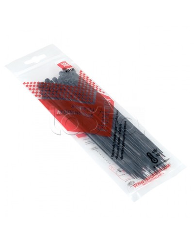 Хомут P6.6 стандартный (ч), 2.5x150 (50шт) FlexLock PROxima EKF (plc-fl-ctsb-2.5x150-r) в Прокопьевске Стяжки-хомуты Pintop.ru