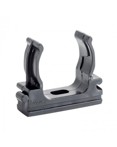 CF32G Держатель (клипса), без галогена, для труб D32мм, цвет чёрный (10шт) Экопласт (41732-10HF-BL) в Прокопьевске Держатели, клипсы, скобы Pintop.ru