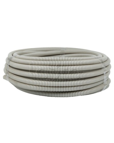 Труба гофр. ПВХ с протяжкой d16 мм (25 м) серая EKF-Plast (tg-z-16-25n) в Прокопьевске Труба гофрированная Pintop.ru