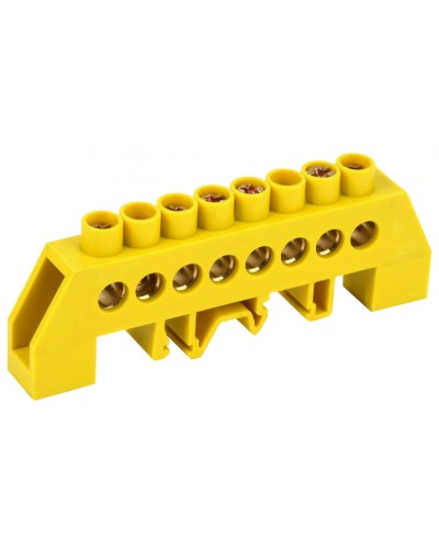 Шина PE земля на DIN-изол тип Стойка ШНИ-8х12-6-КС-Ж IEK YNN10-812-8DP-K05 в Прокопьевске Клеммные колодки Pintop.ru