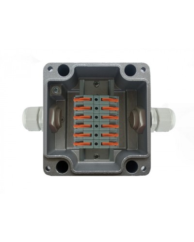 Металлическая коробка соединительная МКС 2ВК Wago «МОРОЗ»с датчиком вскрытия корпуса (тампером), IP66/IP68 Магнито-Контакт в Прокопьевске Распределительные коробки Pintop.ru