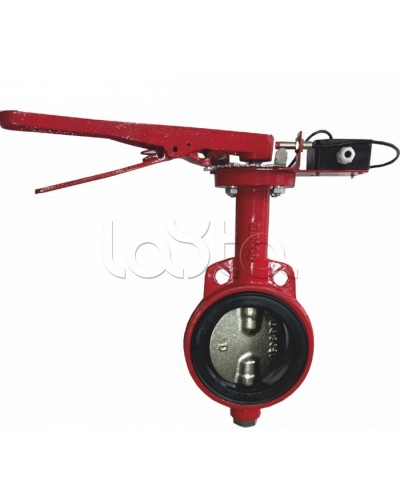 Затвордисковый с ручным приводом с контролем положения УКПЗА Спецавтоматика 3т 125/1,6(Р)-Ф.У3.1-АМК-125v2 в Прокопьевске Затворы дисковые Pintop.ru