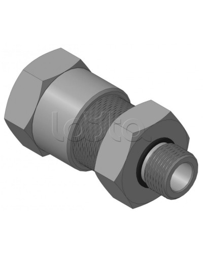 Кабельный ввод с резьбой G1/2 мм для прокладки кабеля в металлорукаве РЗ-ЦП-20, с уплотнением кабеля и проходным диаметром кабеля d=8-12 мм Спектрон КВМ-20/12-Н-G1/2 в Прокопьевске Аксессуары для кабель-канала Pintop.ru