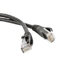 Патч-корд RJ45 - RJ45, 4 пары, UTP, категория 5е, 5 м, черный, LSZH LANMASTER LAN-PC45/U5E-5.0-BK