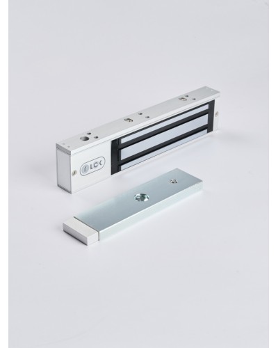 R-Lock RL-EM280-LSS - Электромагнитный замкок, 280кг, DC12/24B, цвет серебристый сатинированный алюминий RAL 7047, два датчика втроены в корпус замка: датчик Холла и магнито-контактный датчик в Прокопьевске Электромагнитные замки Pintop.ru