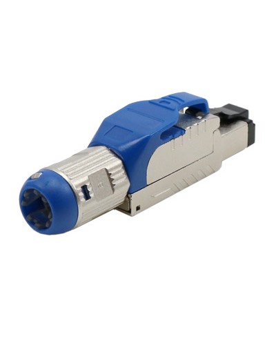 Разъем полевой оконцовки RJ-45 8P8C Hyperline PLUE-8P8C-S-C8-SH-BL в Прокопьевске Коннекторы и разъемы Pintop.ru