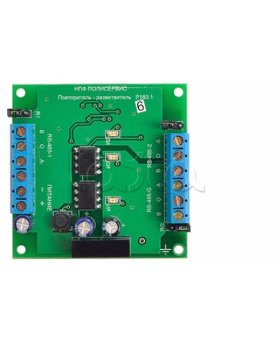 Модуль повторителя-разветвителя Полисервис RS-485/RS-485 в Прокопьевске Модули сопряжения Pintop.ru