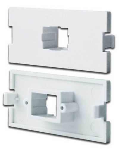 Вставка модульная под SC симплексный адаптер в розетку LAN-MB, белая LANMASTER LAN-MBP-1SC-WH в Прокопьевске Коннекторы Pintop.ru