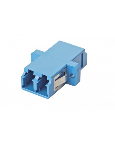 Оптический адаптер OS2, дуплекс LC, с фланцами, синий Eurolan (36A-S2-2L-02BU) в Прокопьевске Проходные адаптеры и розетки оптические Pintop.ru