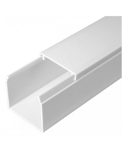 Кабель-канал белый 2-й замок в п/э 40х40 (24 м/уп) Промрукав (PR03.0054) в Прокопьевске Кабель-канал Pintop.ru