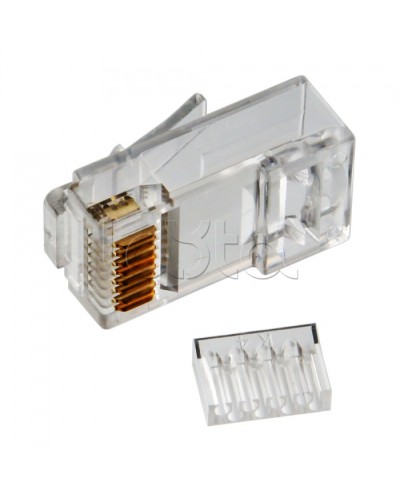 Коннектор RJ-45 кат.6, универсальный, со вставкой Cabeus 8P8C-C6-TWP в Прокопьевске Коннекторы и разъемы Pintop.ru