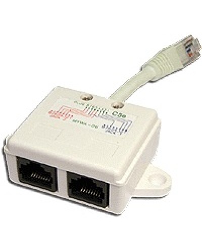 Y-адаптер 1 телефонный и 1 компьютерный порт TWT TWT-Y-E2-U2 в Прокопьевске Проходные адаптеры Pintop.ru