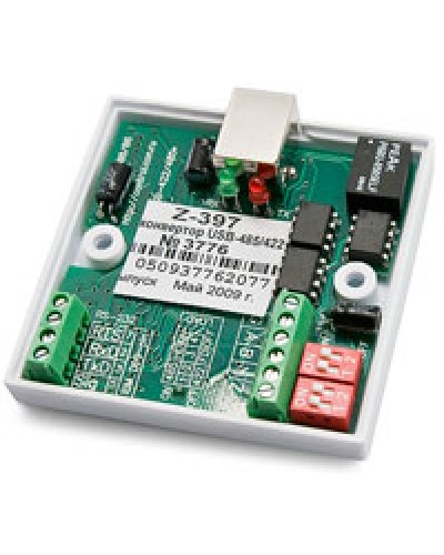 Конвертер специальный с гальванической развязкой USB RS422/485 IronLogic Z-397 (мод. USB) в Прокопьевске Сетевая СКУД Matrix Pintop.ru