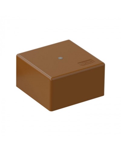 SD3 Коробка распределительная для о/п, для монтажного пистолета 75x75x40мм, (корич.) Экопласт (72932B) в Прокопьевске Распределительные коробки Pintop.ru