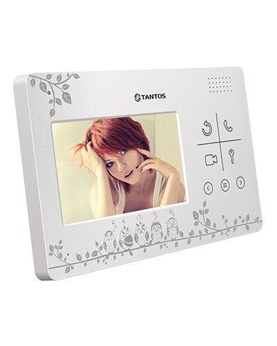 Монитор цветного видеодомофона с кнопочным управлением Tantos LILU LE Совы в Прокопьевске Вызывные видеопанели малоабонентные Pintop.ru
