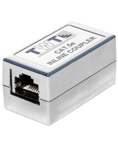 Соединитель 2-х портов RJ-45, экранированный, категории 5е TWT TWT-CP45STP5E в Прокопьевске Проходные адаптеры Pintop.ru