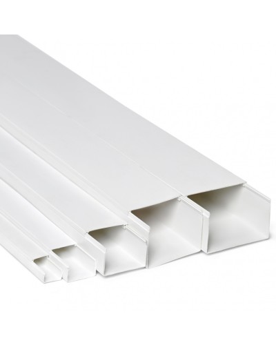 Кабель-канал 100x40x2000, двойной замок, белый (ПожТехКабель) в Прокопьевске Кабель-канал Pintop.ru