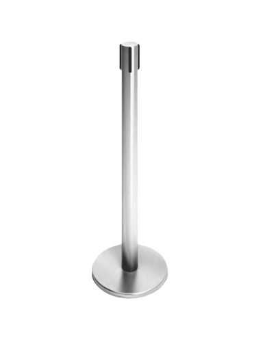 Стойка ограждения передвижная с ремнем (5 метров красный с тормозом) Oxgard ВЗР2387.02 в Прокопьевске Ограждения Pintop.ru