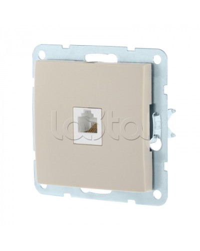 Розетка компьютерная RJ-45 кат. 5е с накладкой (бежевый) LK60 Экопласт (866101-1) в Прокопьевске Розетки компьютерные и телефонные Pintop.ru