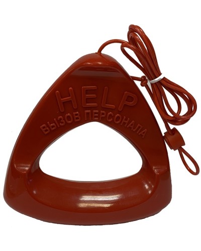 Дополнительная ручка красного цвета со шнуром красного цвета Hostcall MP-060W1 в Прокопьевске Система оповещения и трансляции Hostcall Pintop.ru