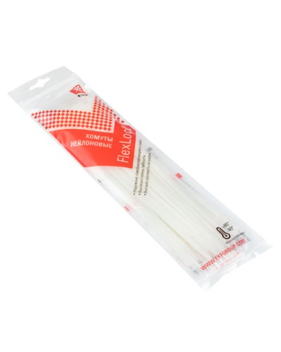 Хомут P6.6 стандартный (б), 3.6x200 (100шт) FlexLock PROxima EKF (plc-fl-ctsw-3.6x200) в Прокопьевске Стяжки-хомуты Pintop.ru