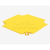 Крышка на ответвитель крестообразный пластиковый оптического лотка Hyperline FBTR-360-CRS-CVR