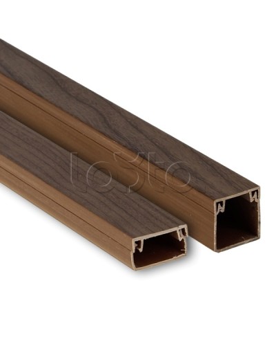 Канал кабельный (25х16) (40 м) темное дерево EKF-Plast (kk-25-16d) в Прокопьевске Кабель-канал Pintop.ru