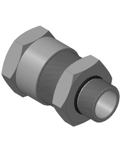 Кабельный ввод с резьбой G1 для открытой прокладки кабеля с проходным диаметром d=20-24 мм Спектрон КВН-24-Н-G1 в Прокопьевске Аксессуары для кабель-канала Pintop.ru