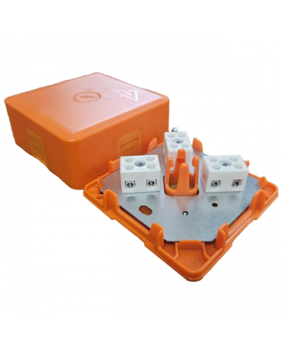 Коробка монтажная огнестойкая КМ-О (2к*6,0)-IP41-s-оранж Гефест в Прокопьевске Распределительные коробки Pintop.ru