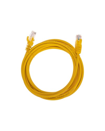 Патч-корд U/UTP, CAT 5e, RJ45-RJ45, 26AWG, LSZH, желтый, 3м REXANT 02-0105-3 в Прокопьевске Патчкорды (медные) Pintop.ru