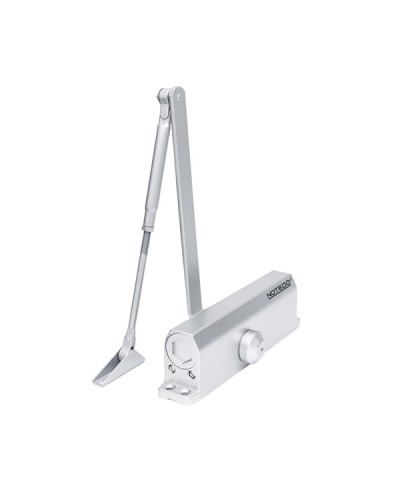 Доводчик NOTEDO DC-110 DA EN3-4, с задержкой закрывания, с рычажной тягой, (коричневый) (RAL8016) в Прокопьевске Доводчики Pintop.ru